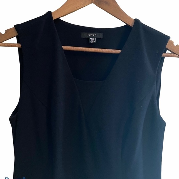 Isaac MIZRAH NYC LBD. Classic fit and flare black dress. - Picture 3 of 10